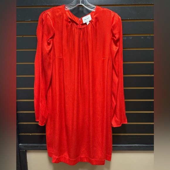 NWT Nine West Red Shift Dress- Size Large - Picture 1 of 3